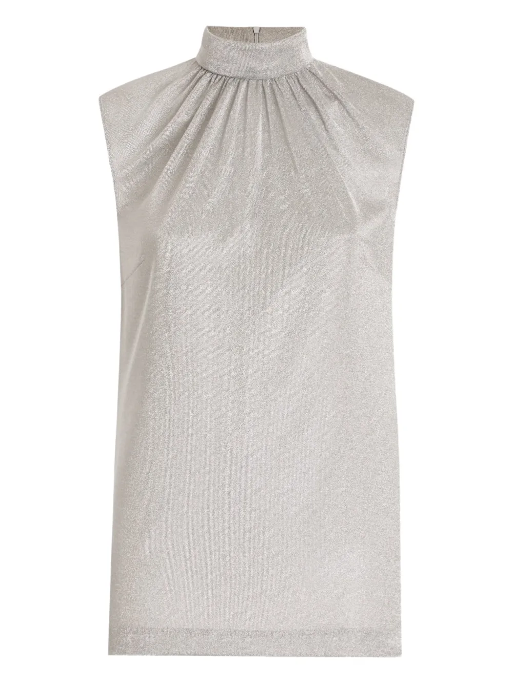 Dolce & Gabbana Lamé Jersey Top In White