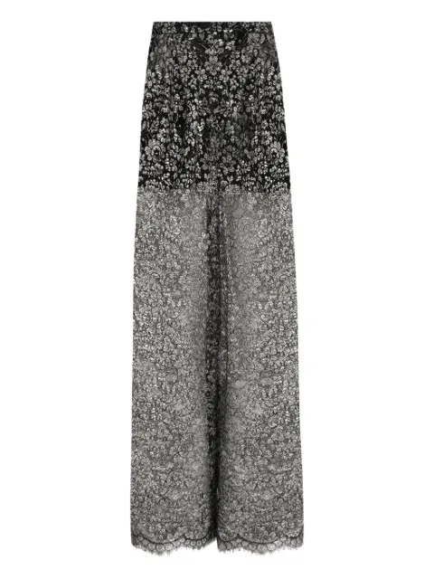 Dolce & Gabbana lamé lace trousers