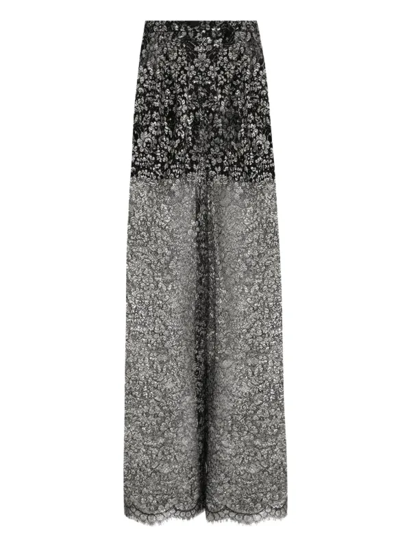 ドルチェアンドガッパーナ　レースパンツ　42 Dolce & Gabbana レース パンツ | ブラック | FARFETCH JP