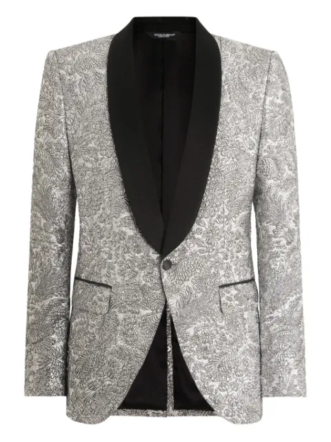 Dolce & Gabbana floral single-breasted blazer