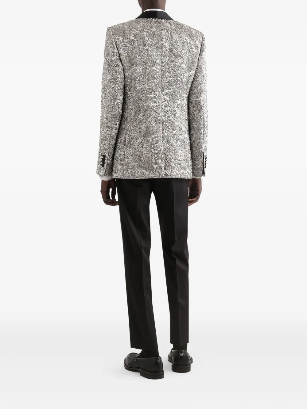 Dolce & Gabbana Blazer met enkele rij knopen Zilver