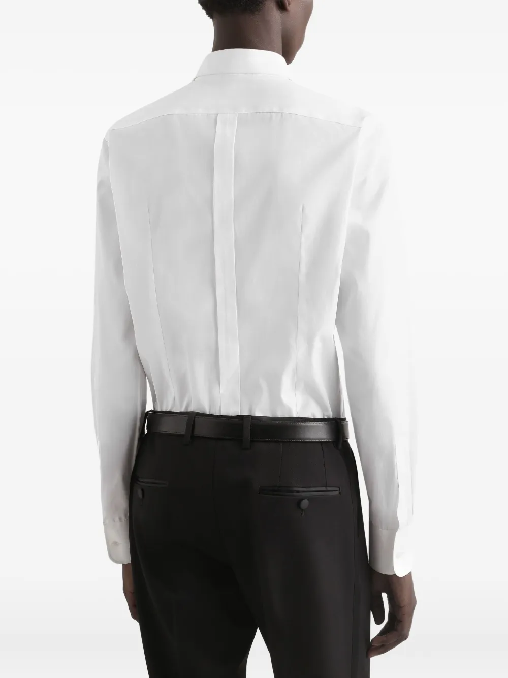 Dolce & Gabbana Popeline smoking overhemd Wit