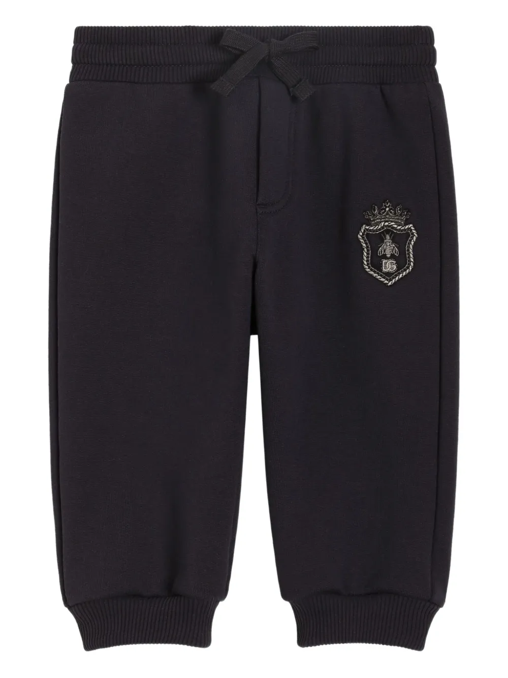 Dolce & Gabbana Kids Broek met patch Blauw