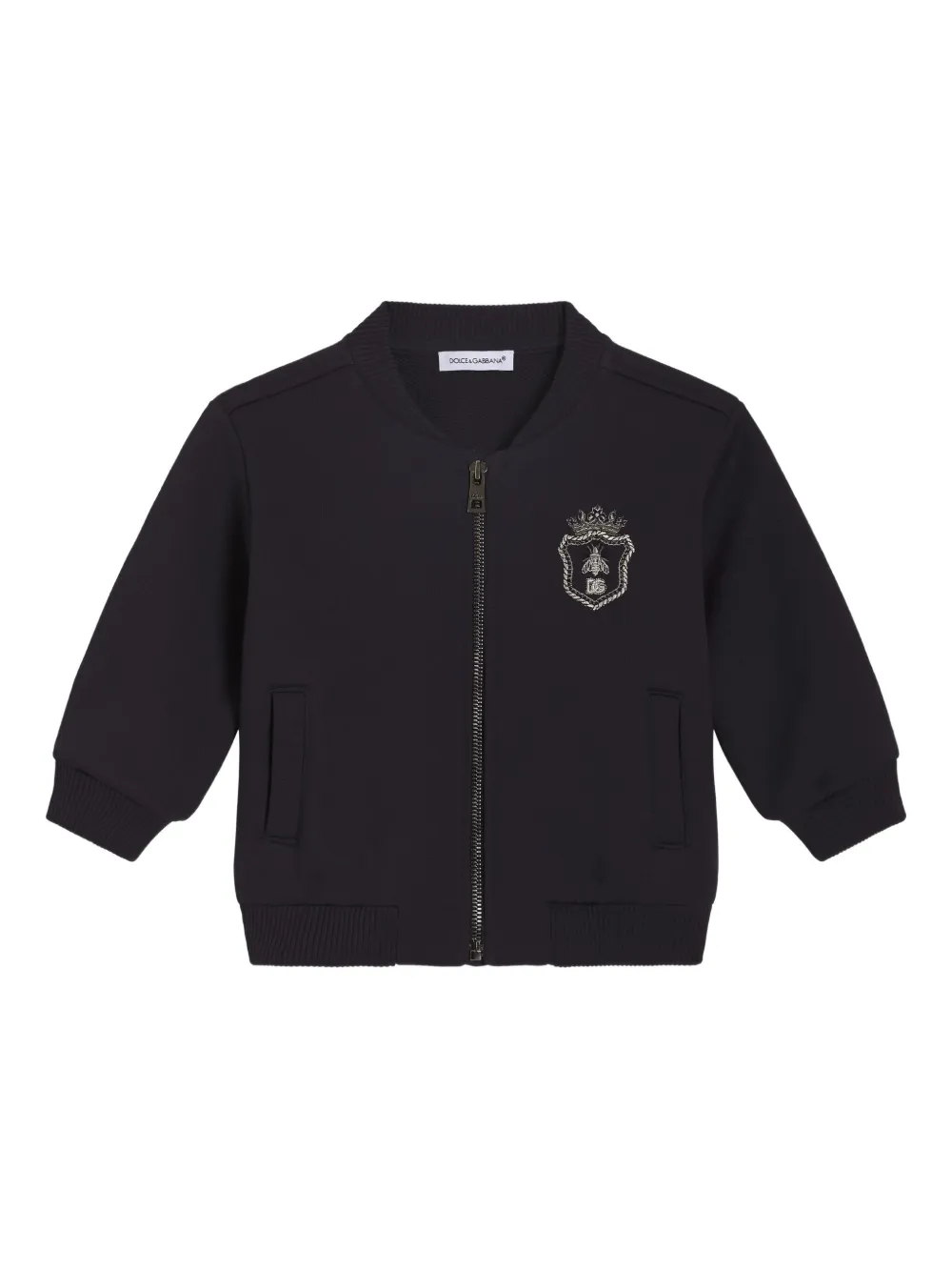 Dolce & Gabbana Kids zip-up sweatshirt - Blue