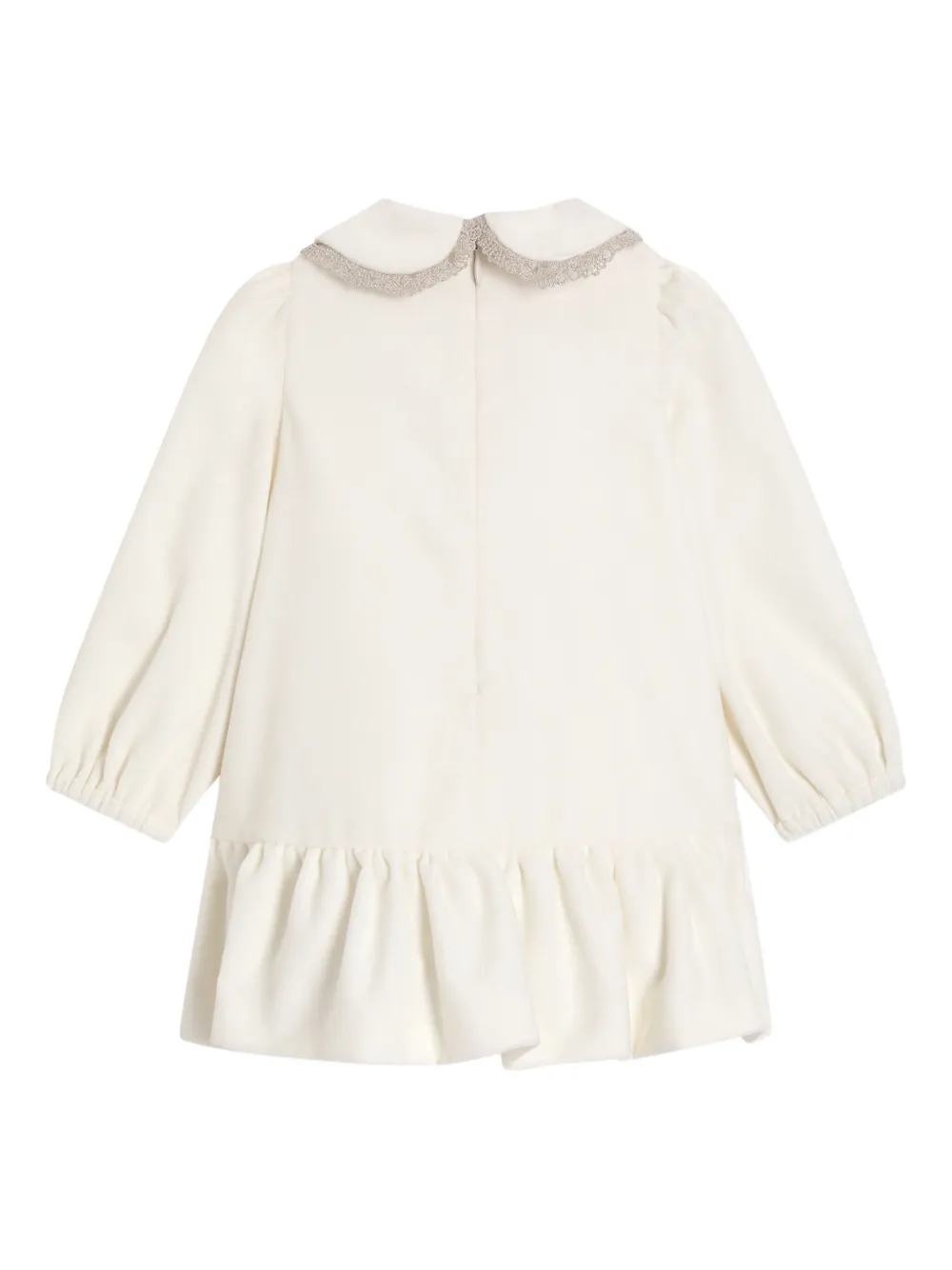 Dolce & Gabbana Kids Culotte jurk met ruches - Wit