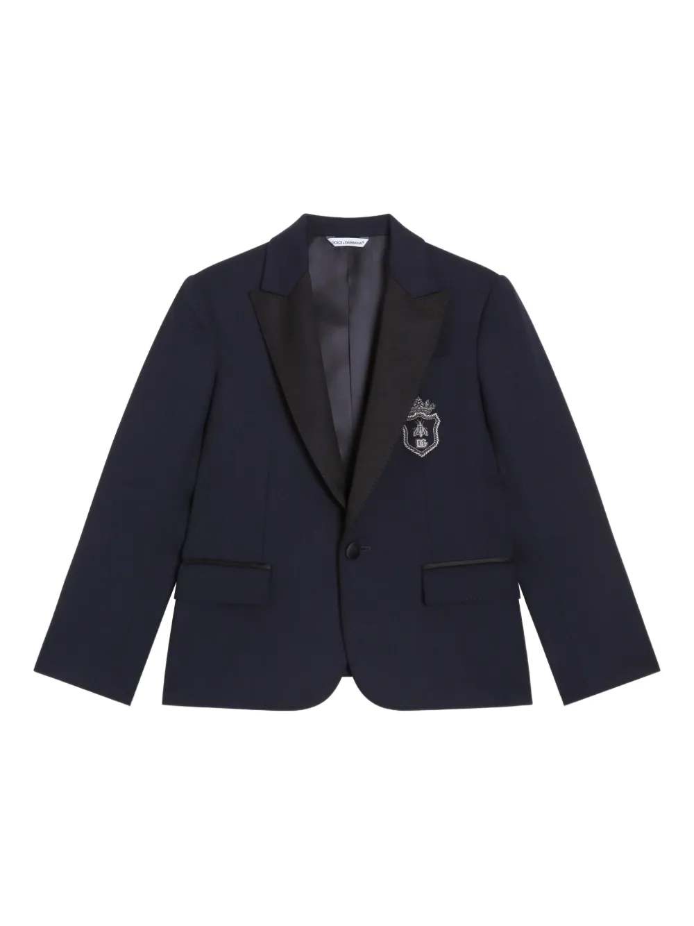 Dolce & Gabbana Kids Blazer monopetto - Blu