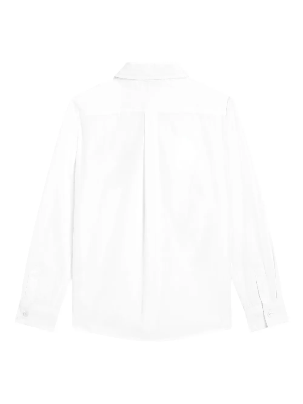 Dolce & Gabbana Kids Popeline shirt met patch Wit