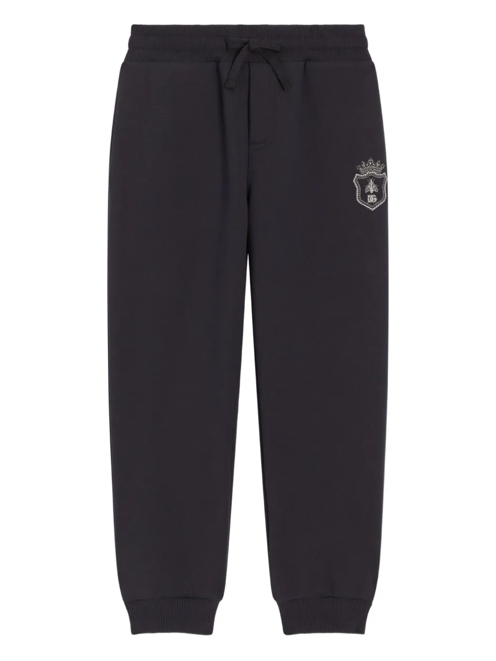 Dolce & Gabbana Kids Pantaloni con applicazione - Blu