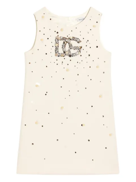Dolce & Gabbana Kids sequin-embellished cady dress