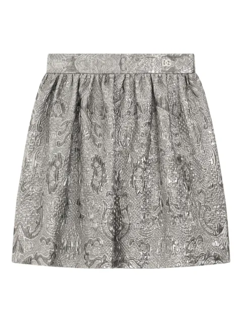 Dolce & Gabbana Kids falda corta en jacquard