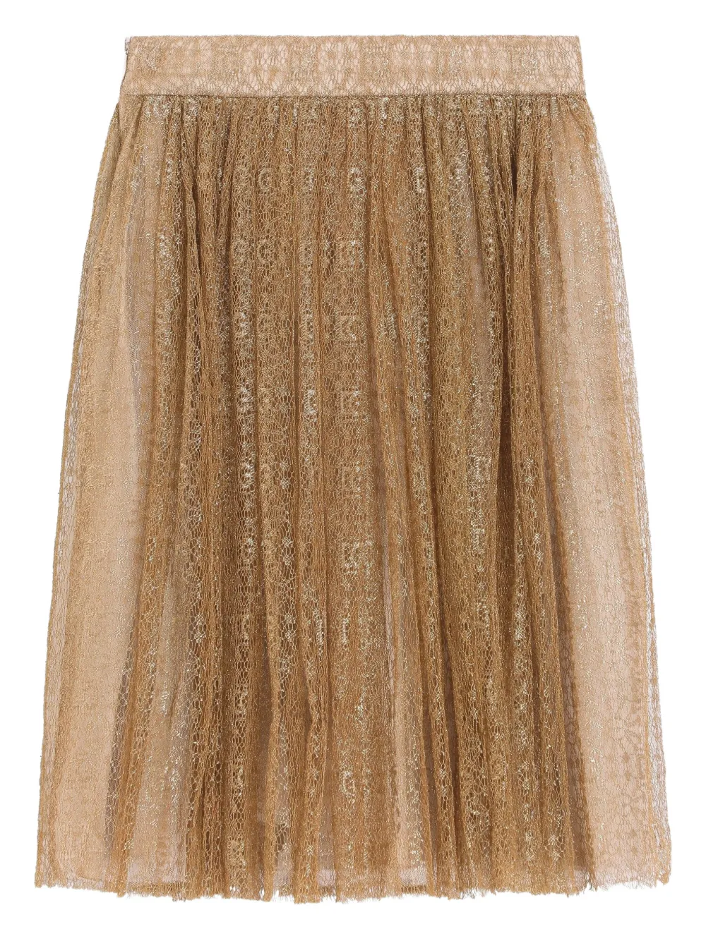 Dolce & Gabbana Kids Gonna con ricamo - Oro