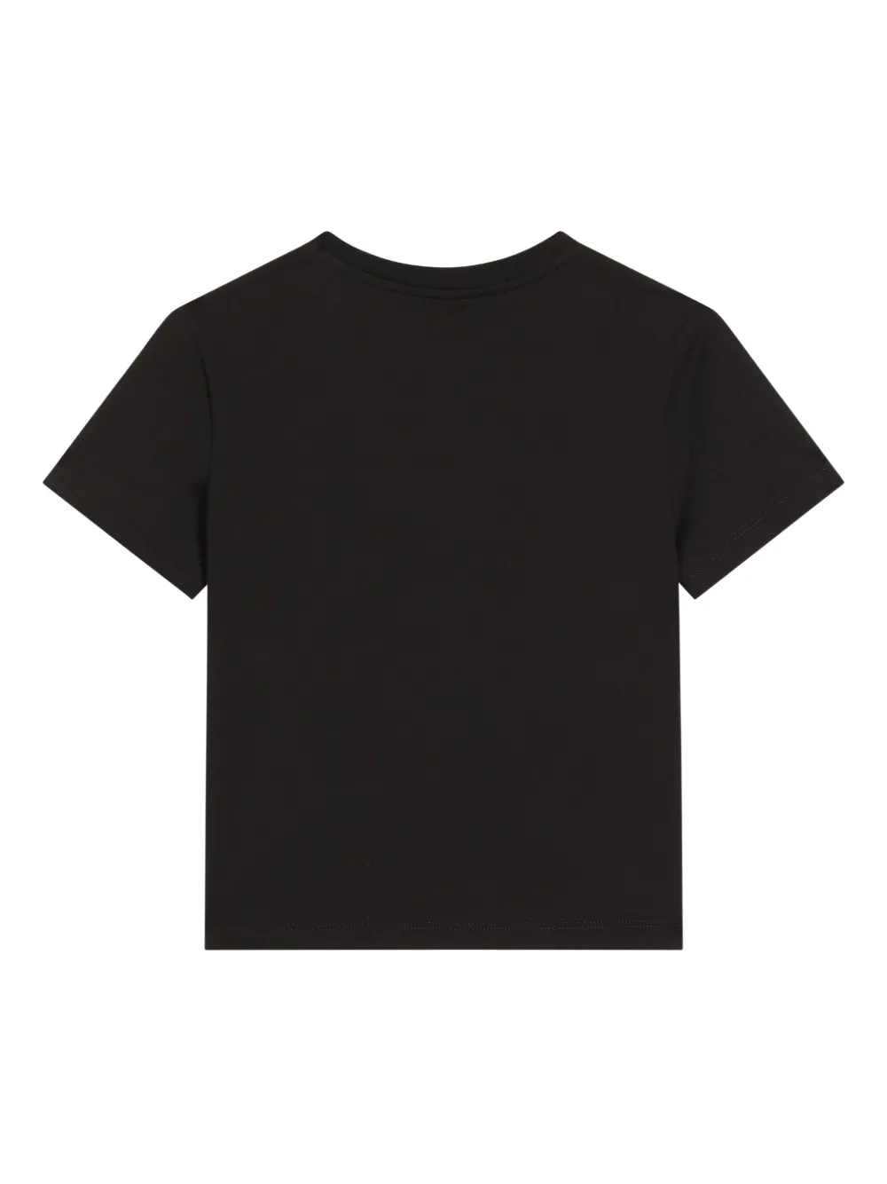 Dolce & Gabbana Kids T-shirt met logopatroon en stras Zwart