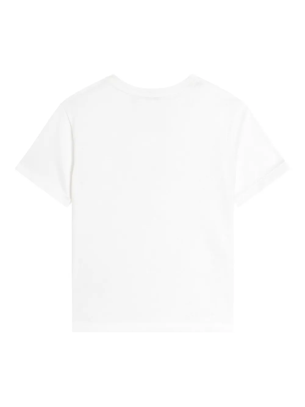 Dolce & Gabbana Kids T-shirt met logopatroon van stras Wit