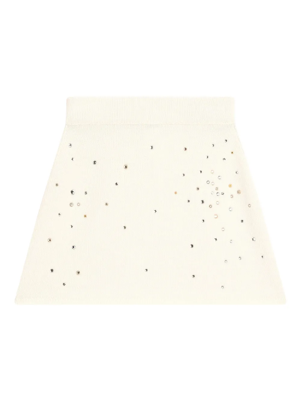 Dolce & Gabbana Wool Midi Skirt In Neutral