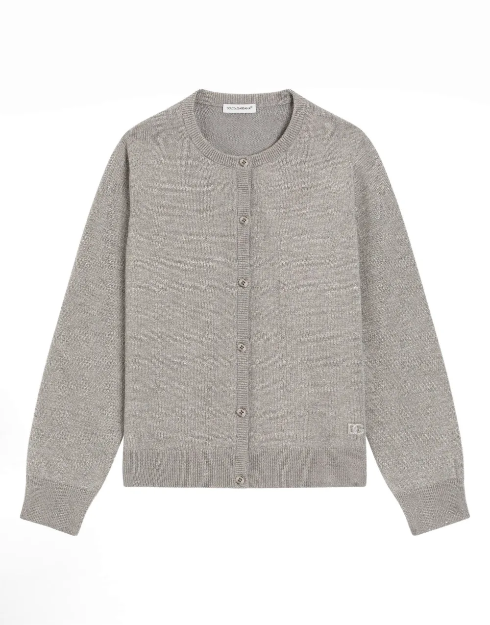 Dolce & Gabbana Kids Felpa in maglia rasata - Grigio