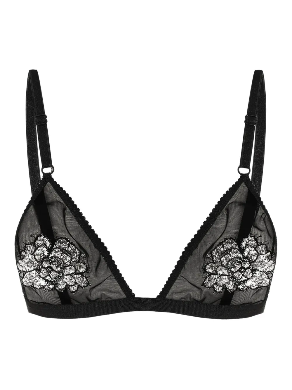 Dolce & Gabbana brasier de tul con encaje | negro | Image 1