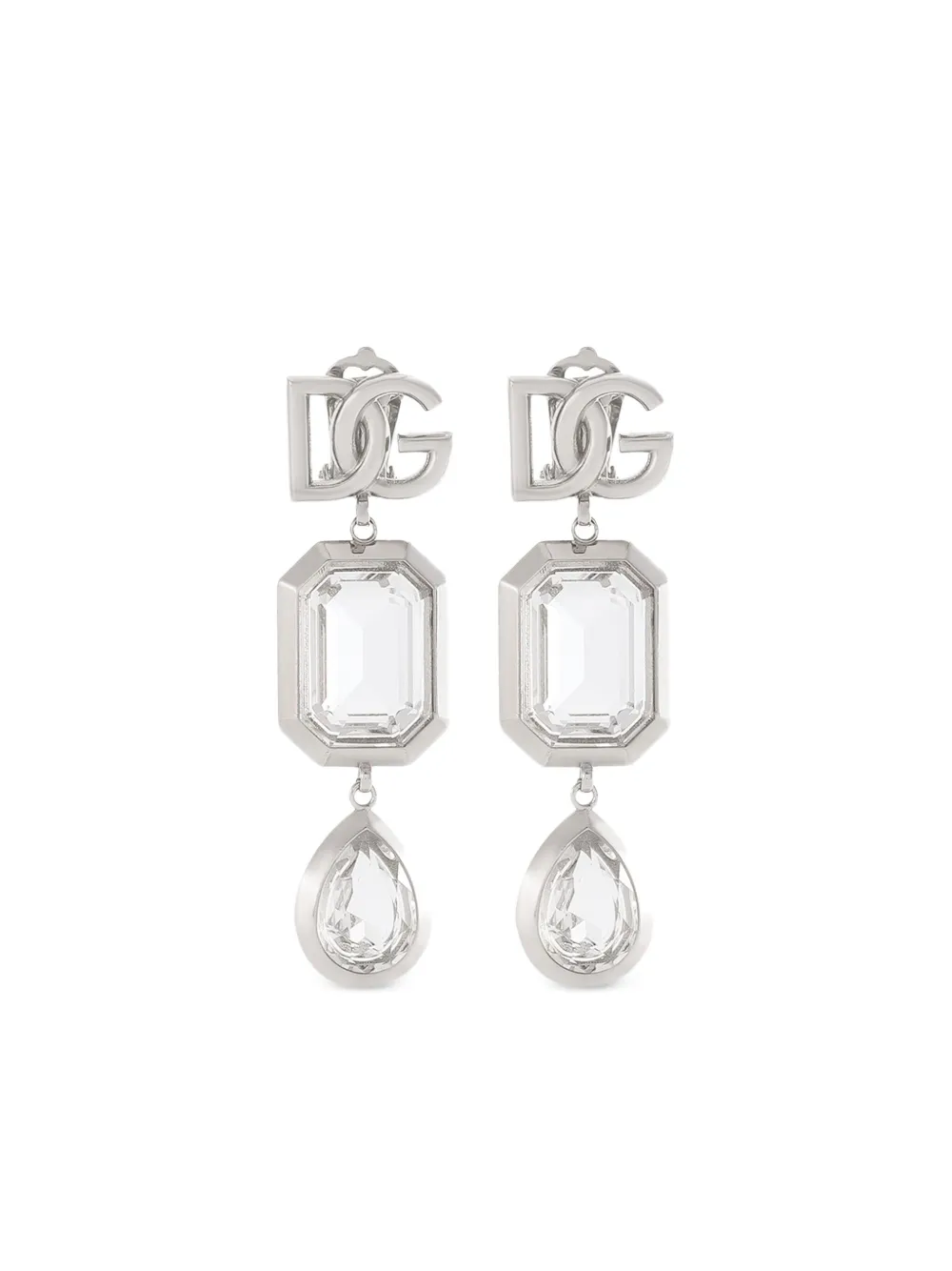Dolce & Gabbana aretes con logo | plateado | Image 1