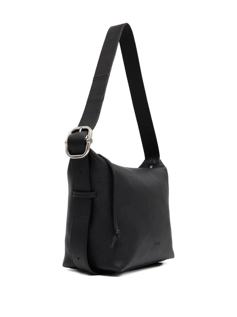 LOEWE Cubi leren schoudertas Zwart