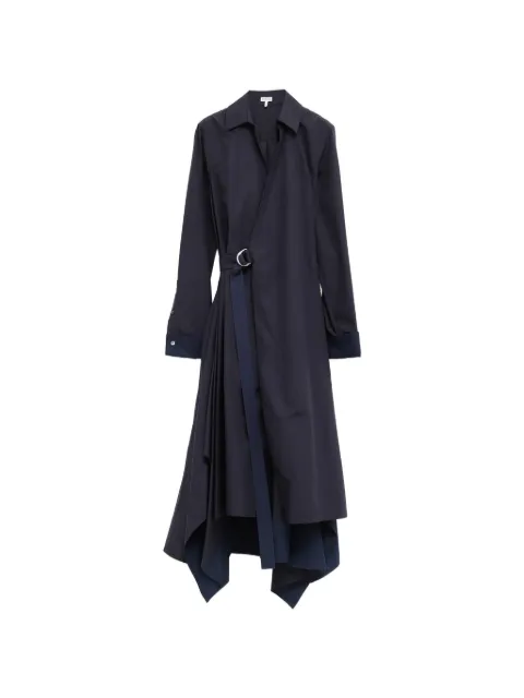 LOEWE robe mi-longue ceintur�e � design superpos�