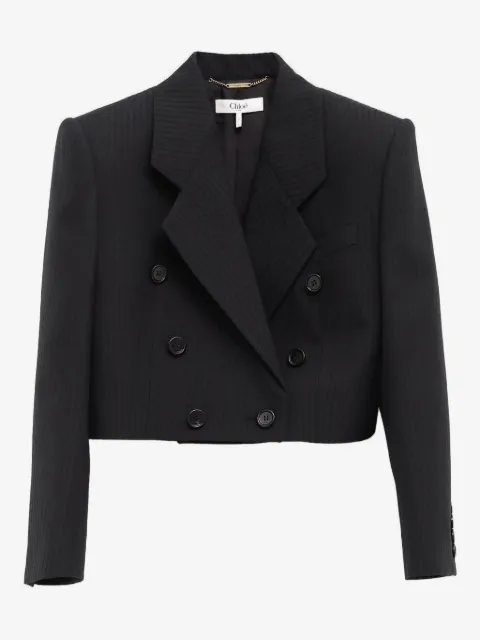 Chloé Spencer striped button blazer