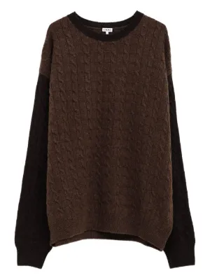 Maison Margiela ribbed-knit half-zip Sweater | Brown | FARFETCH