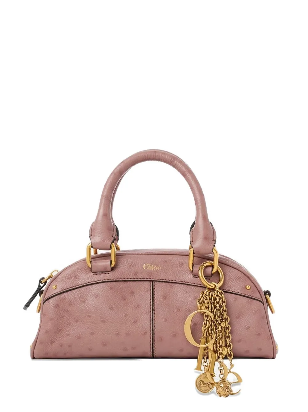 Chloé charm satchel tote bag - Rosa