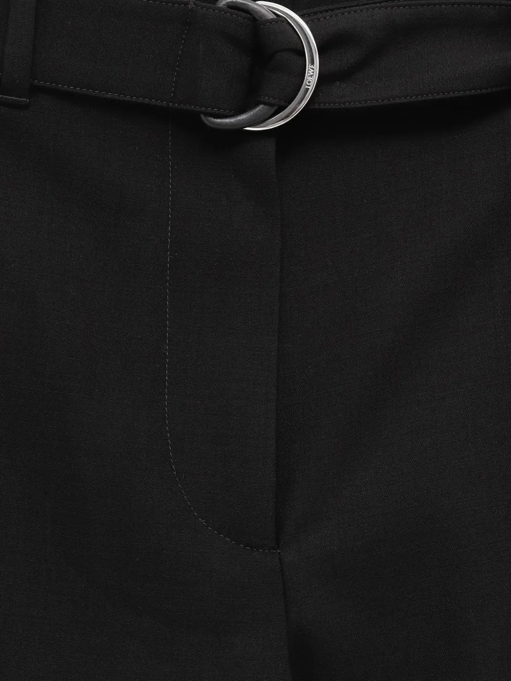  Loewe Belted Trousers - Black 