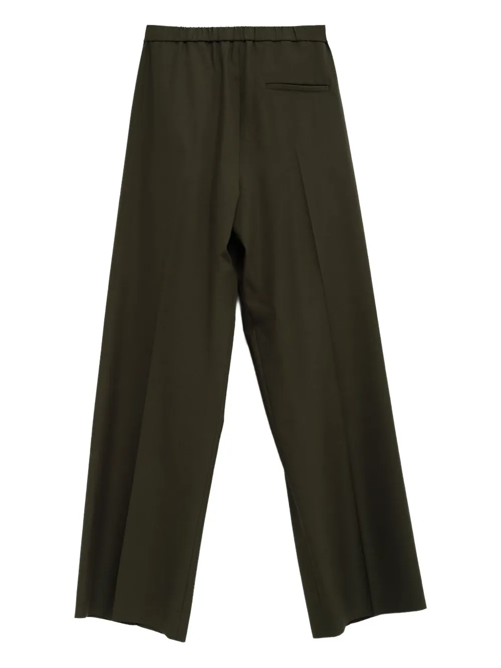 Loewe Leather-trim Trousers In Green