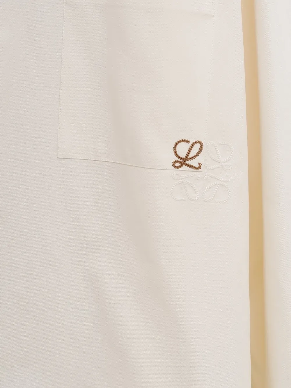 Loewe Pocket Embroidered Shirt In Neutral