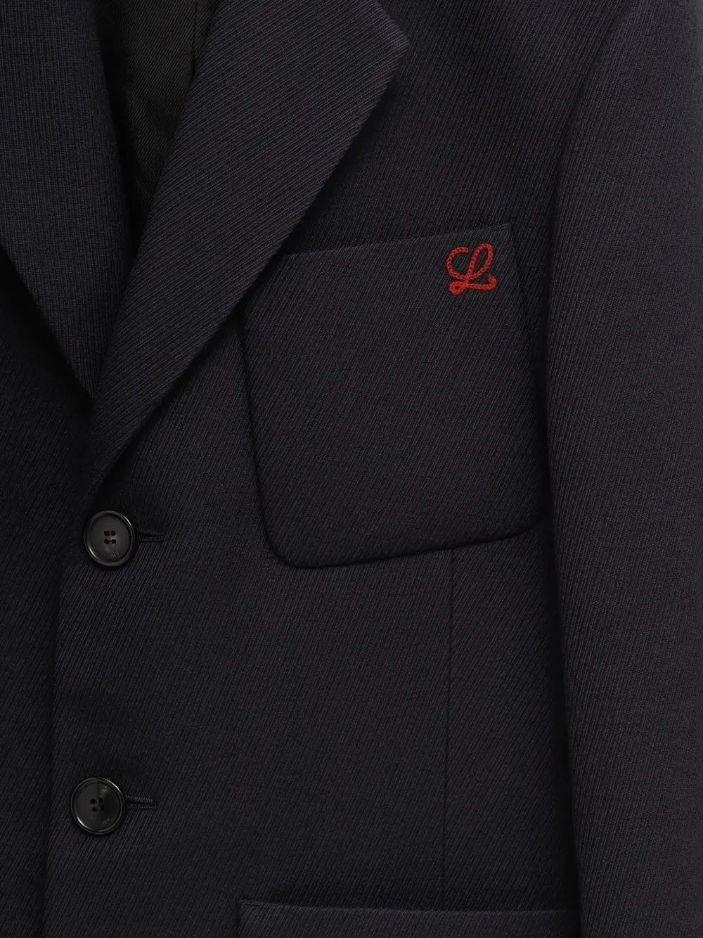 Loewe Logo-embroidered Jacket In Blue