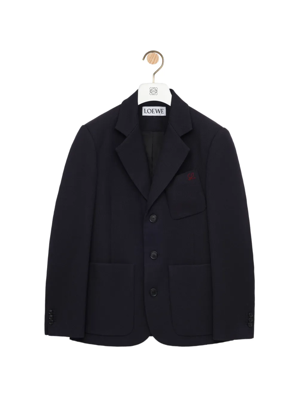 LOEWE logo-embroidered jacket - Blu