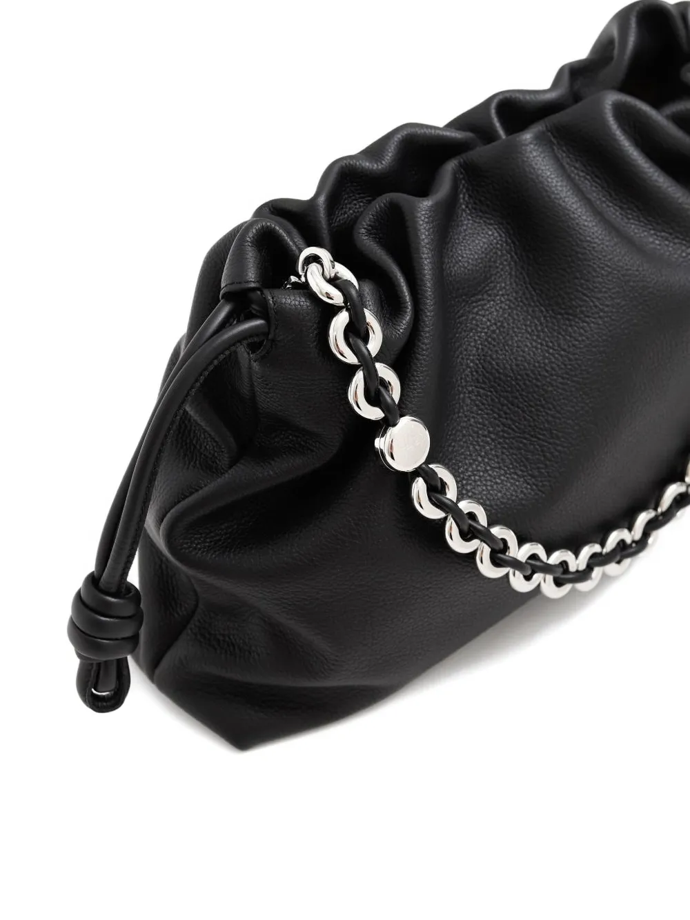 LOEWE Flamenco grote bucket-tas met kettingband Zwart
