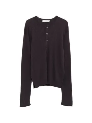OUR LEGACY Fine ヘンリーネック Tシャツ | ブルー | FARFETCH JP