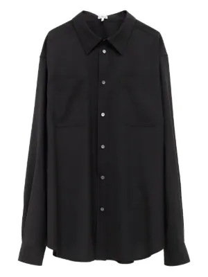LOEWE サテン シャツ | ブラック | FARFETCH JP