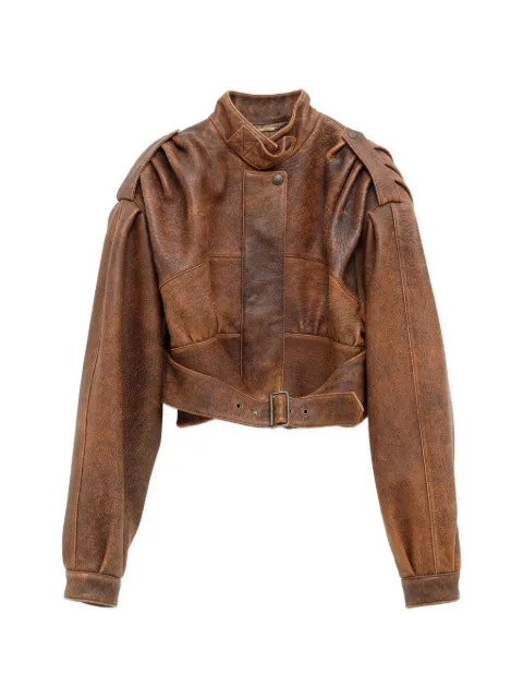 Chloé buckled leather jacket