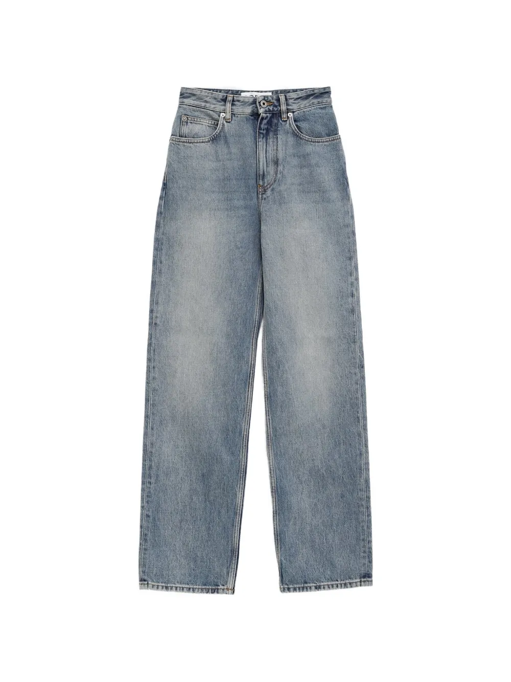 LOEWE embroidery denim jeans - Blu