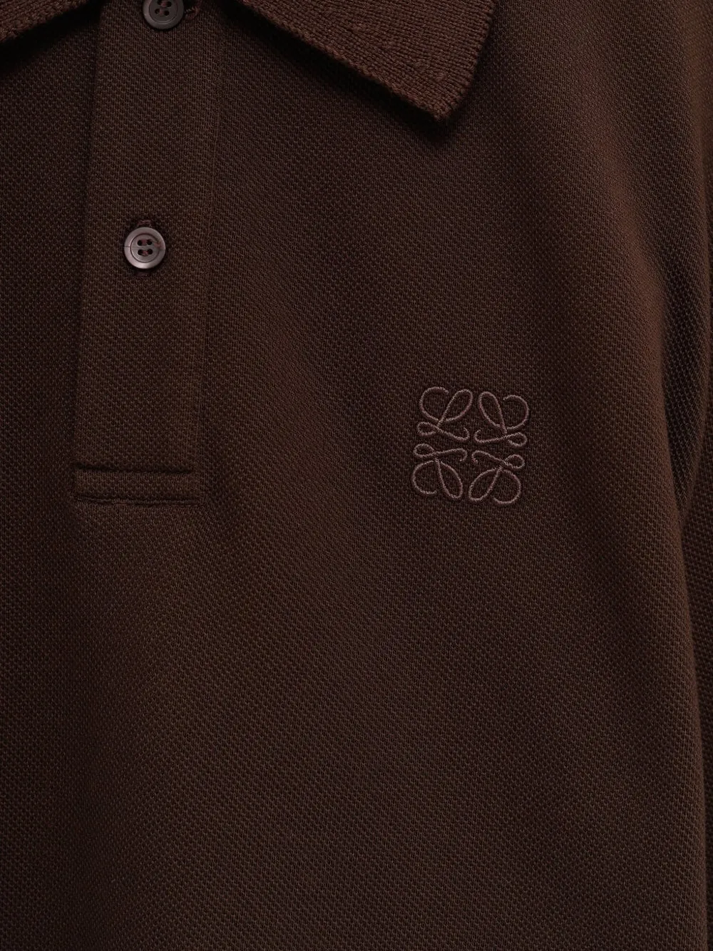  Loewe Embroidered Polo Shirt - Brown 
