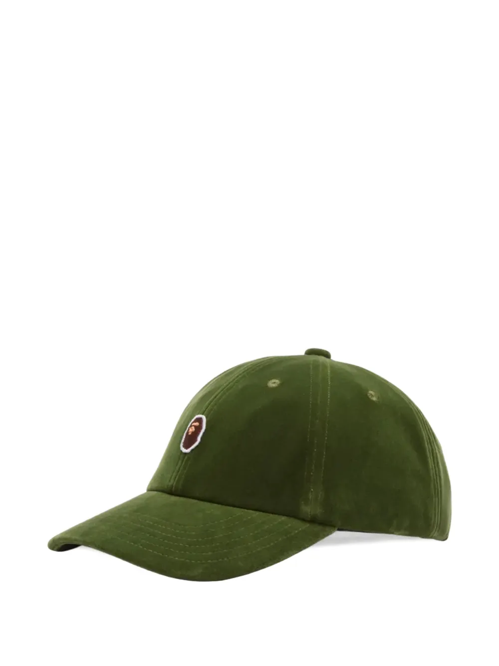 A Bathing Ape Logo-patch Baseball Cap In Green