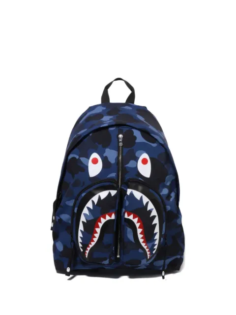 A BATHING APE® camouflage-pattern shark backpack