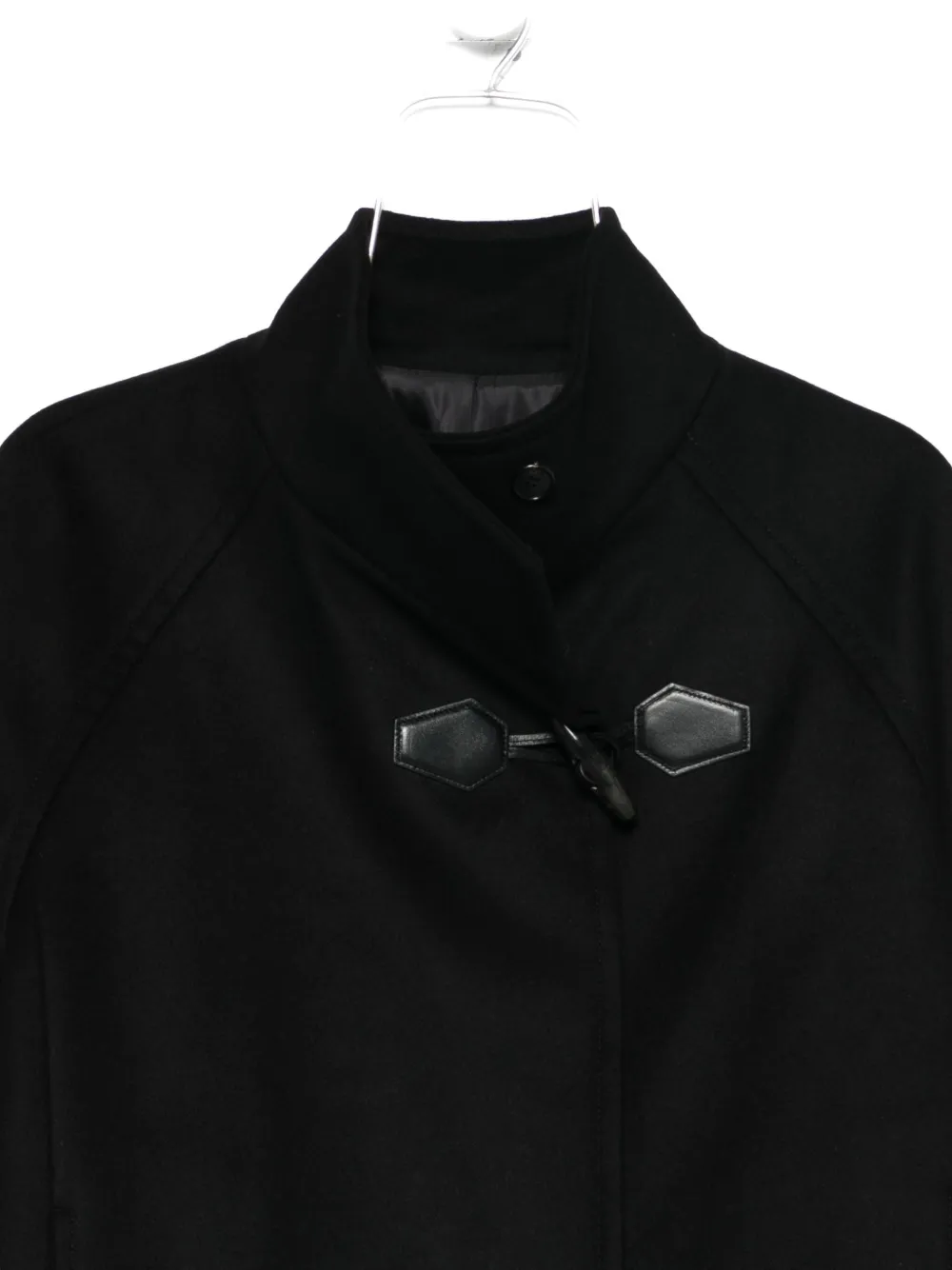 Juunj Toggle-fastening Coat In Black