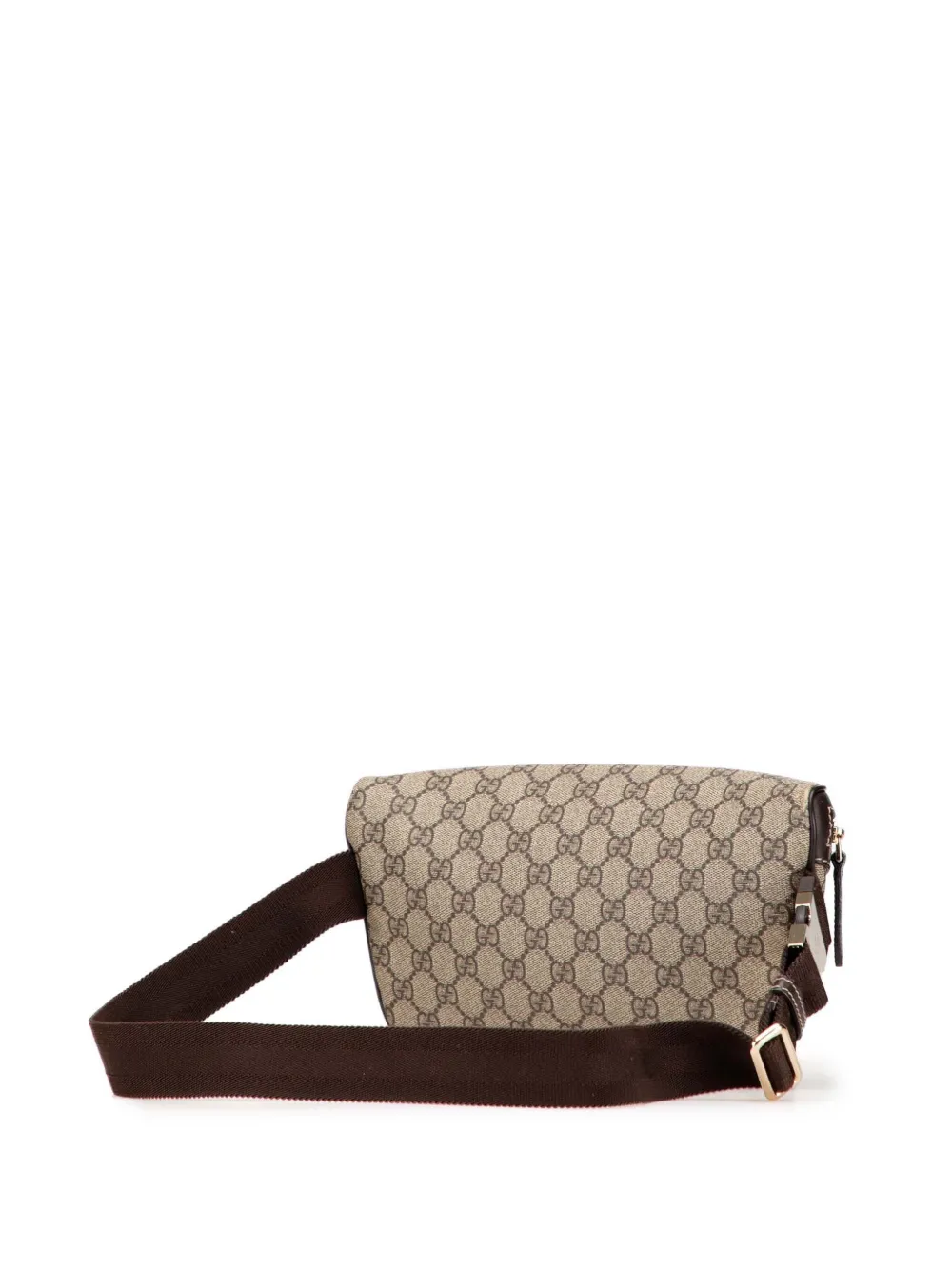 Pre-owned Gucci 2000-2015 Gg Supreme Belt Bag In Brown