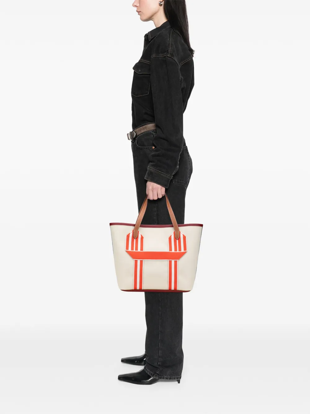 Hermès Pre-Owned 2022 Toile and Clemence Pursangle tote bag | Pre-Owned | Image 2