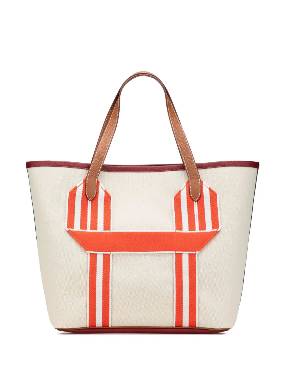 Hermès Pre-Owned 2022 Toile and Clemence Pursangle tote bag | Brown | Image 1