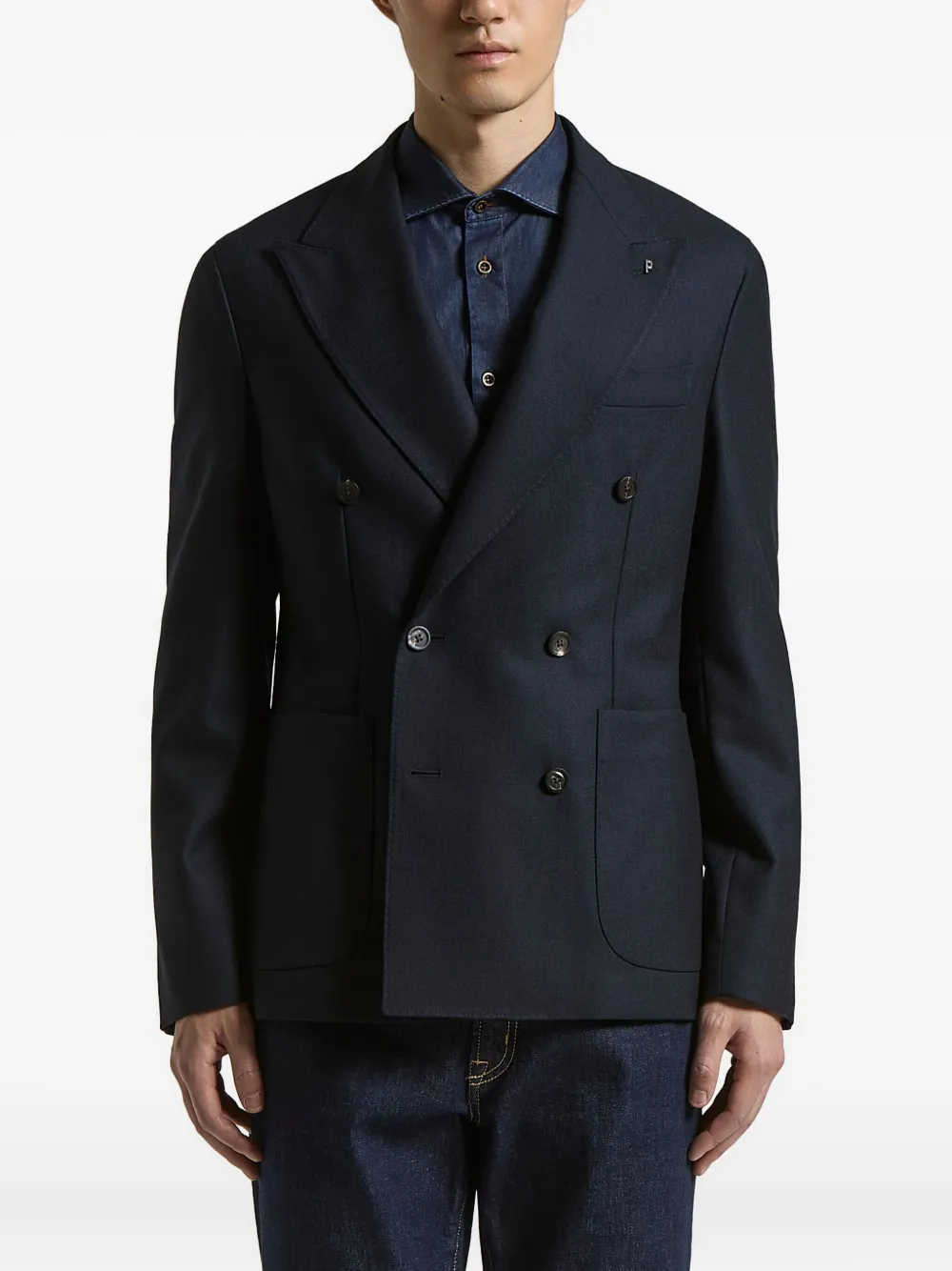 Peserico blazer con doble botonadura | azul | Image 1