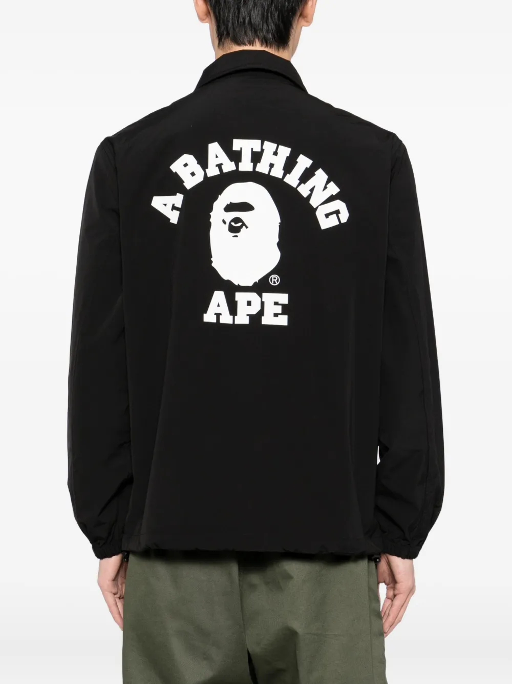 A BATHING APE Jack met logoprint Zwart