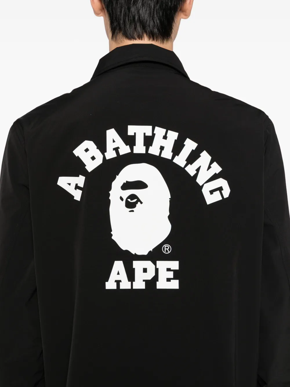 A BATHING APE Jack met logoprint Zwart