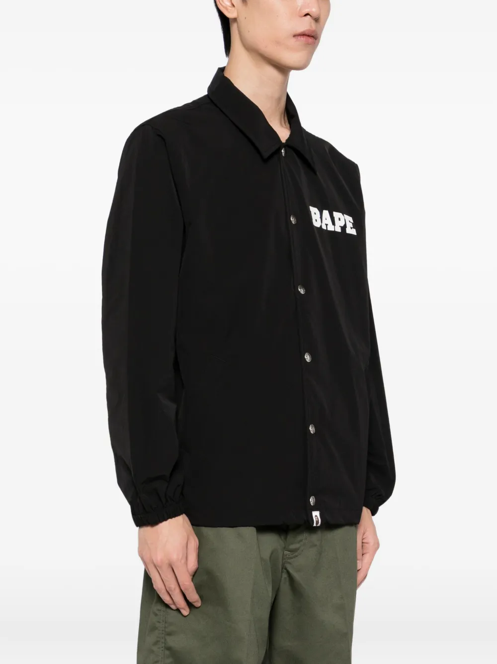 A BATHING APE Jack met logoprint Zwart
