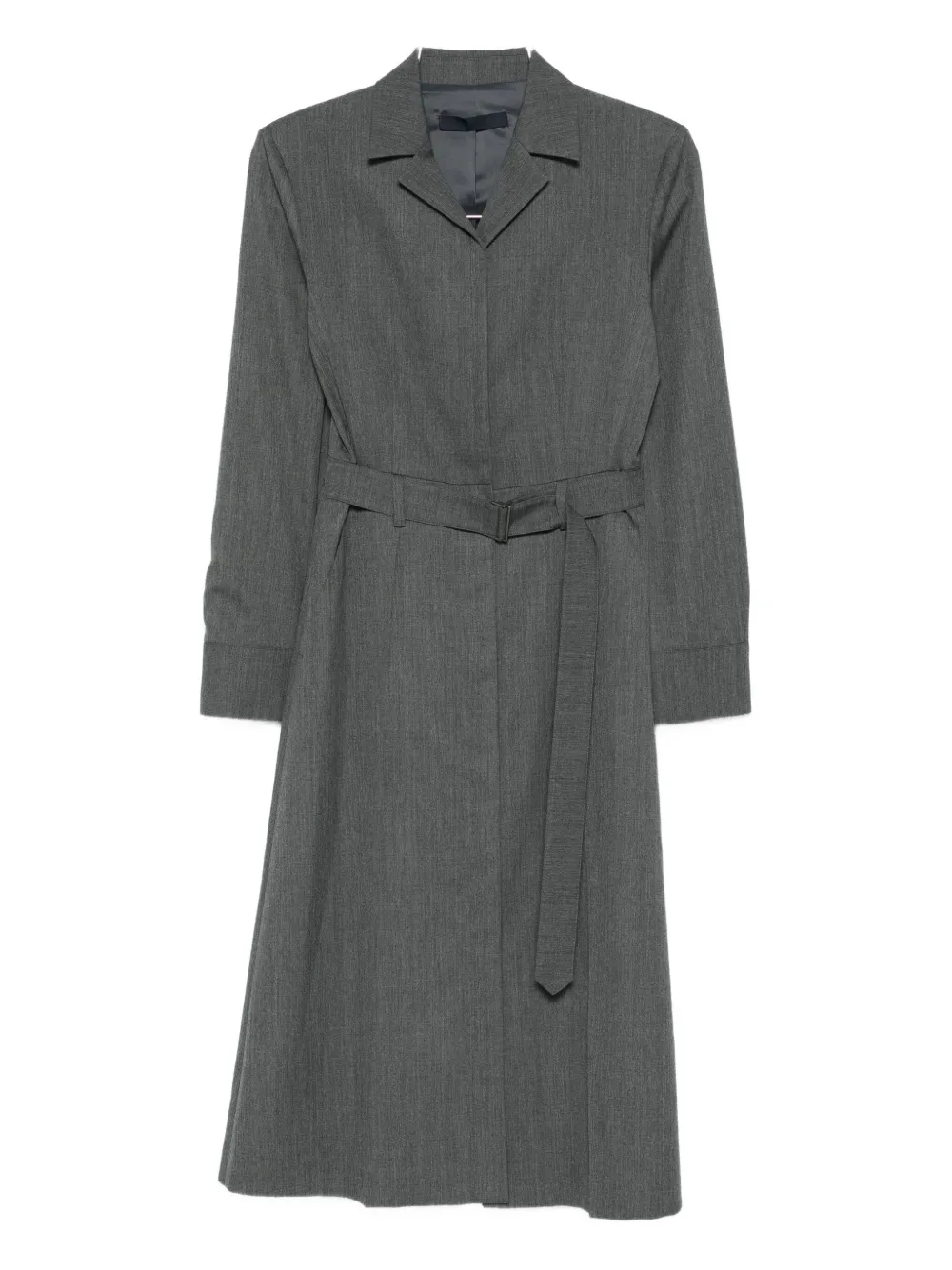 Juunj Belted Midi Dress In Gray