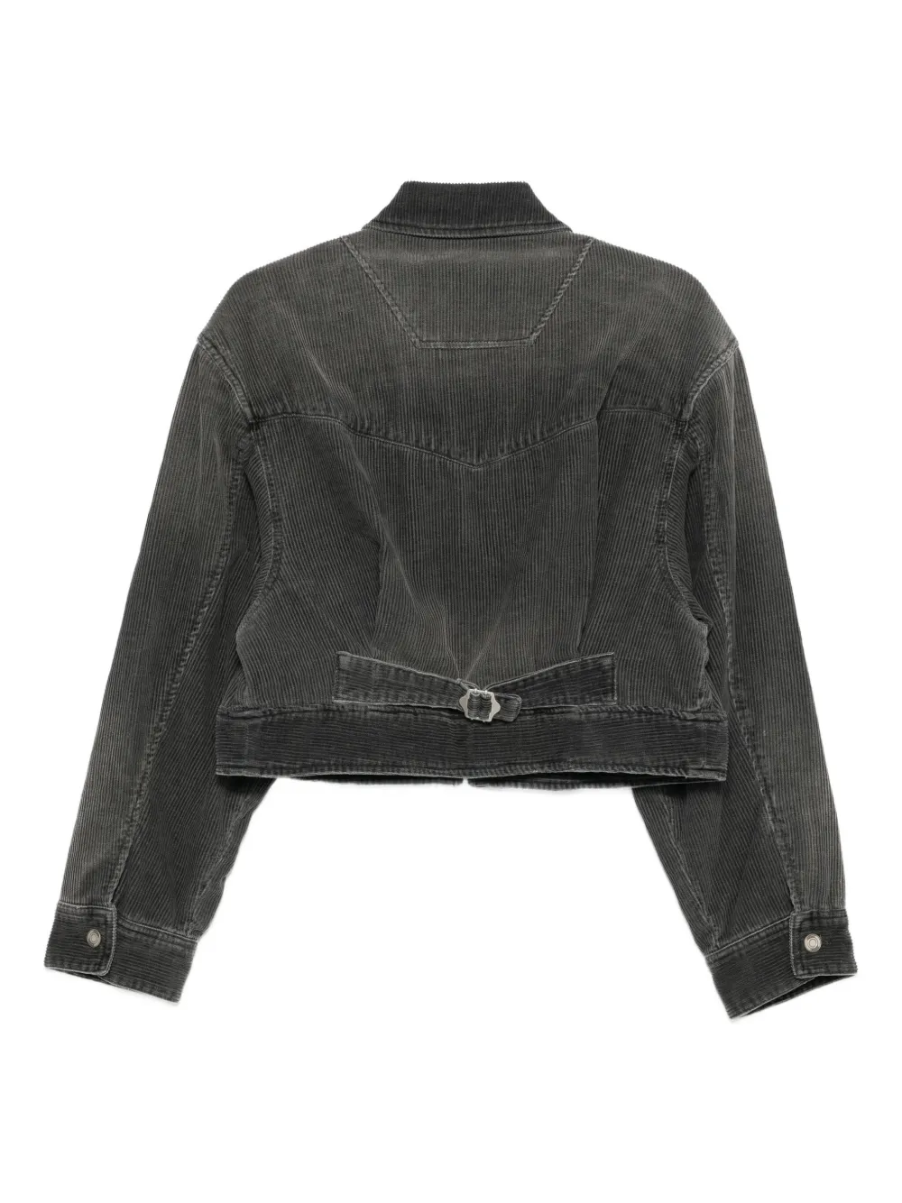 Juunj Corduroy Zip-up Jacket In Gray