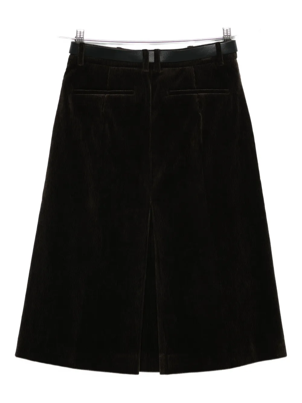 Juun.J corduroy A-line skirt - Bruin